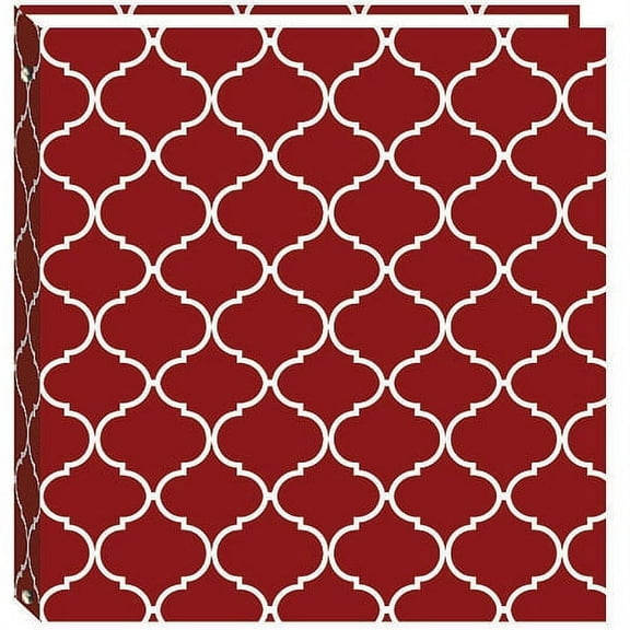 ELEGANT DIAMONDS Design 3-ring album br w EZ-stick magnetic pages