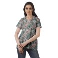 thumbnail image 2 of Moomaya Womens Wrap Style Shirt Tunic Cotton Casual Button Down Classic Collar Top, 2 of 6