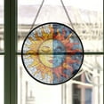 thumbnail image 3 of Sun and Moon Face Stained Glass Suncatcher, Celestial Decor for Boho Home, Spiritual Decor, Astrology Lovers Gift, Sun Suncatcher Ornament, Stained Glass Ornament 2025, Holiday, 3 of 6