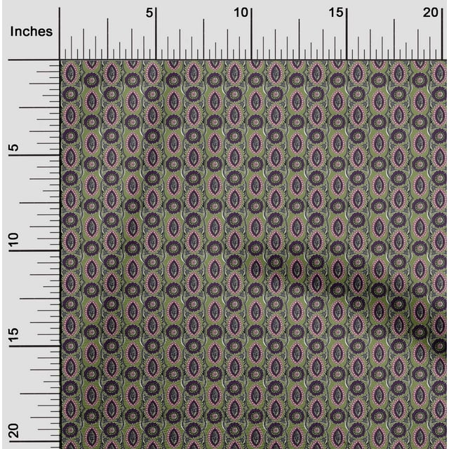 oneOone Cotton Poplin Fabric Ethnic Block Fabric Prints By Yard 42 Inch Wide