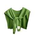 thumbnail image 1 of Bufandas de mujer de color liso de punto para exteriores, chal de invierno con cuello falso, bufanda decorativa Kangshi para el regazo y los hombros, bufanda para mujer, 1 of 2