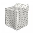 thumbnail image 1 of Geometric Washer Cover, Pale Grey Backdrop Modern Geometrical Contemporary Image with Dots Print, Suitable for Dryer and Washing Machine, 29" x 28" x 40", Black and White, by Ambesonne, 1 of 3