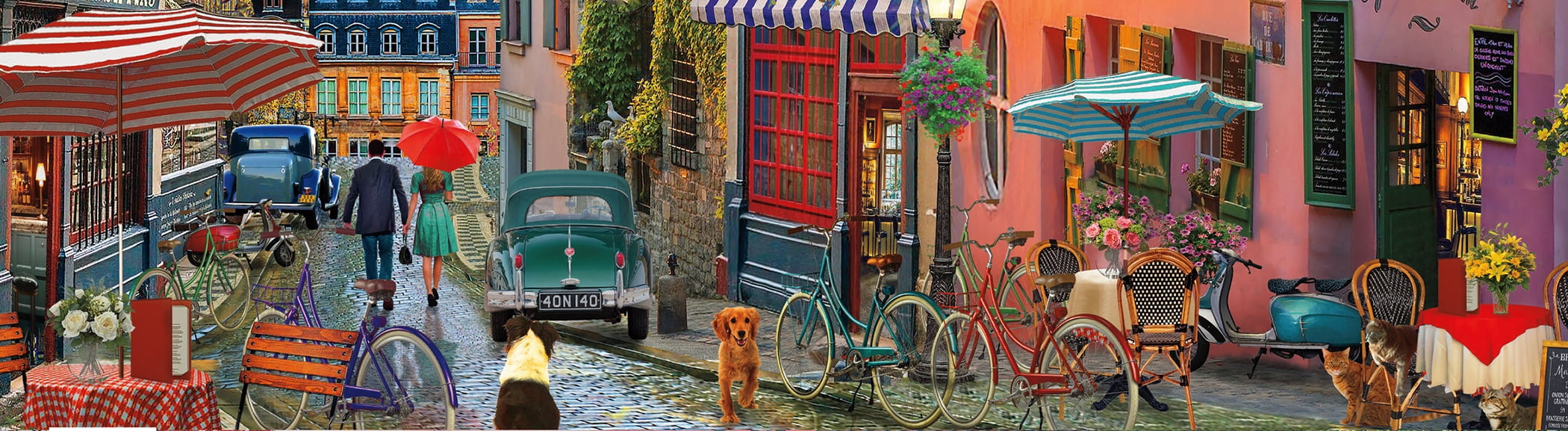 Ceaco 1000-Piece David Maclean Cities Paris After the Rain Interlocking Jigsaw Puzzle