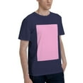 thumbnail image 2 of Bingfone Pink Men'S Loose Fit Short-Sleeve Pocket T-Shirt, 2 of 7