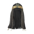 thumbnail image 3 of Peluca negra de con diadema para eventos de Halloween, accesorios fotográficos temáticos diarios, 3 of 9