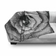 thumbnail image 3 of Flower Soft Flannel Fleece Throw Blanket, Retro Romantic Rose Petal with Rain Water Drops Valentines Love Picture, Cozy Plush for Indoor and Outdoor Use, 60" x 80", Black and White, by Ambesonne, 3 of 6