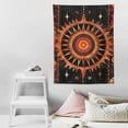 thumbnail image 4 of COMIO  Orange Sun and Moon Tapestry Wall Hanging, Indie Hippie Mandala Cool Wall Tapestries, Aesthetic Tapestry for Bedroom Living Room Dorm, 4 of 7