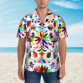 thumbnail image 4 of Disketp Hawaiian Shirts For Men,Mexican Bright Style Print Mens Casual Short Sleeve Button Down Shirts Beach Shirt, 4 of 8