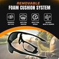 thumbnail image 3 of Bikershades Motorcycle Safety Sunglass Z87 Men Women Riding Goggles Removable Foam Padded Cushion Unbreakable Frames, 3 of 8