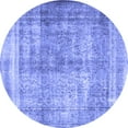thumbnail image 1 of Ahgly Company Indoor Round Persian Blue Traditional Area Rugs, 5' Round, 1 of 4