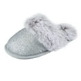 thumbnail image 4 of Jessica Simpson Girls Plush Slip on House Slippers With Memory Foam, 4 of 9