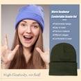 thumbnail image 4 of Minnieouse Gorros Beanie Gorros de punto Unisex Skullcap manga hilo multifuncional a prueba de viento accesorios para el cabello para deportes al aire libre Sombreros ejercito verde Minnieouse AP010147-27, 4 of 5