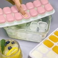 thumbnail image 6 of Ice Grids Silica Gel Ice Grids With Spill-proof Removable Lids For Cocktails Freezers Stackable Ice Trays With Lids Perfect For Fruit Tea Whisky Wine Beer Cocktail Milk Cola, 6 of 6