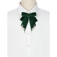 thumbnail image 4 of INSPIRE CHIC Women's Bow Ribbon Velour Alloy Wings Bow Brooch Accessories, 4 of 5