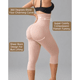 thumbnail image 5 of Women Slimming Anti Cellulite Compression Leggings Leg Shaper High Waist Capris, 5 of 6