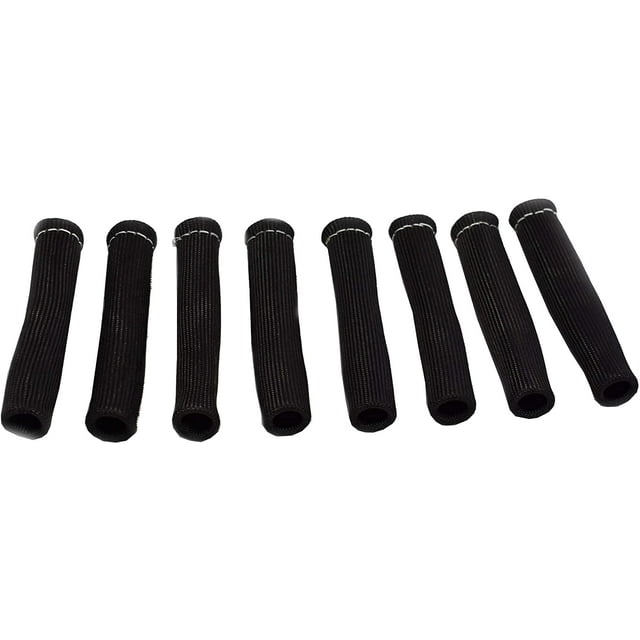 A-Team Performance Spark Plug Wire Boot Heat Shield Rated up to 1,200 Degrees Protector Sleeve Braided Cover Compatible