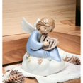 thumbnail image 2 of Ceramic Angel Harp Music Box 4.25x3.5 Religious  Cloud, 2 of 3