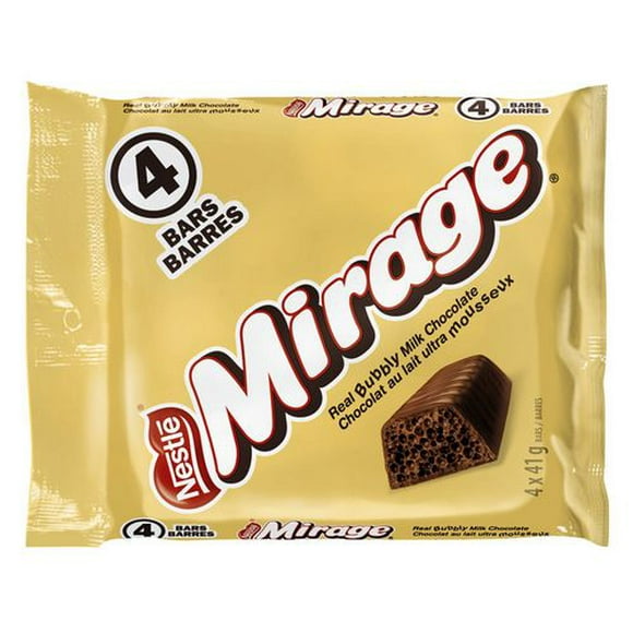 Emballage de 4 barres de chocolat de Mirage 4 x 164 g