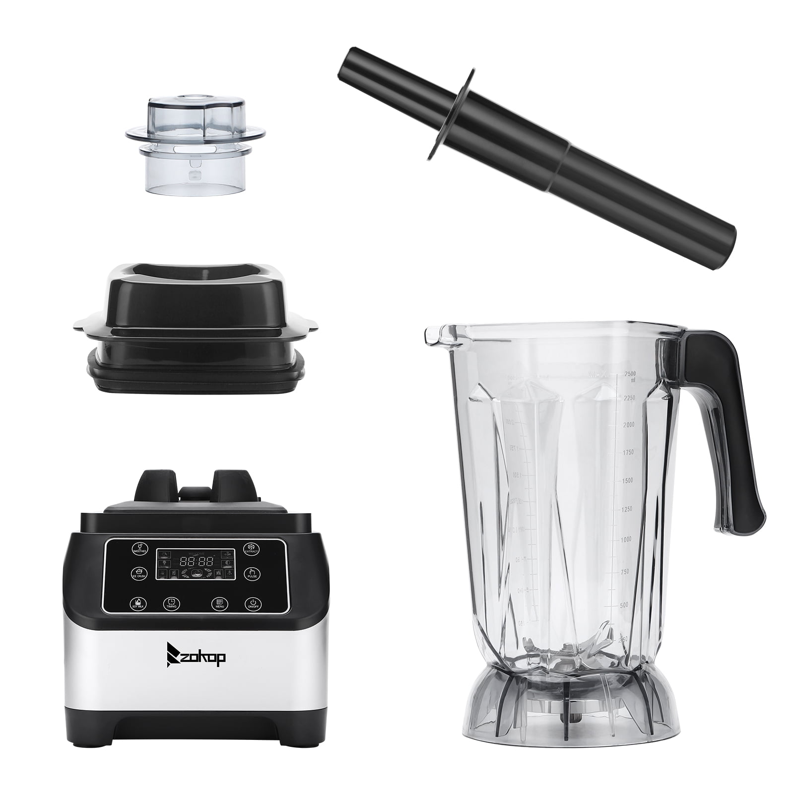 AMEIFU Glass Smoothie Blender for Kitchen 750W, Professional