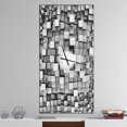 thumbnail image 2 of DesignArt Black and Grey Cubes Large Wall Clock, 2 of 2