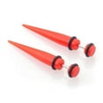 thumbnail image 5 of harmtty 2Pcs Unisex Punk Ear Fake Cheater Stretcher Rivet Taper Plug Tunnel Gauges, 5 of 7