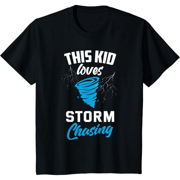 Kids Storm Chaser Shirt Funny Kids Storm Chasing Tornado T-Shirt