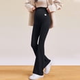 thumbnail image 2 of Babcutegg Yoga Pants for Pregnant Women Soft Leggings Regular Fitting Casual Fashion Soild Color Tummy Support Womens Maternity Leggings Black Size M, 2 of 6