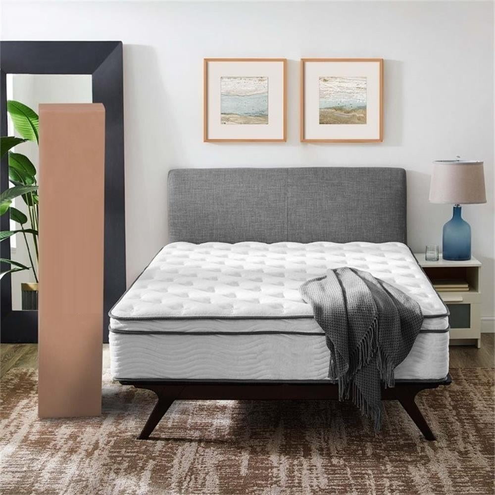 Allora 14" King Innerspring Mattress in White