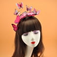 thumbnail image 1 of Diadema de mariposa tridimensional de color creativo europeo y americano, diadema de fiesta, accesorios para el cabello de mariposa para actuación en la mesa, 1 of 5