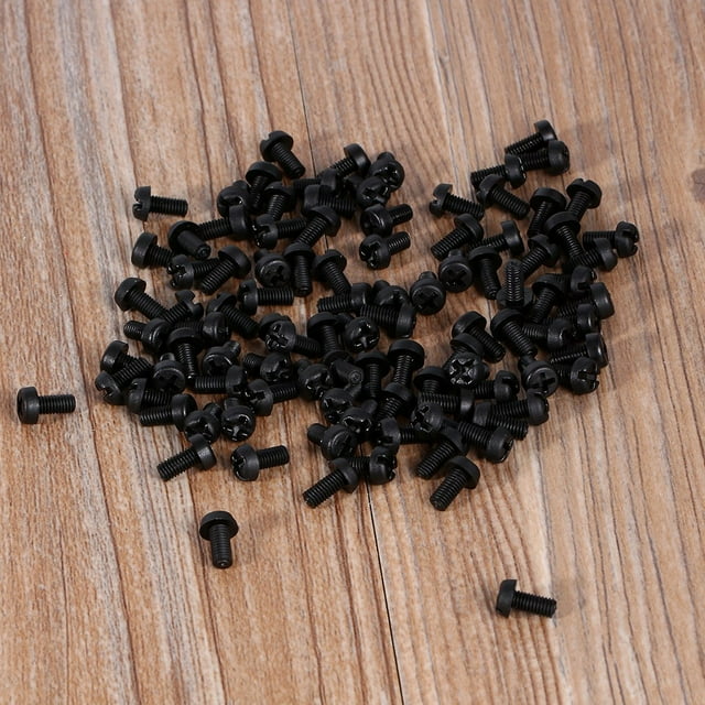 Nylon Cross Screw Nylon Cross Wood Screw Nylon Cross Round Screw Nylon Round Cross Wood Screw Nylon Insert Screw 100pcs M2 M3 M4 Plastic Nylon Hex Male Female Female Spacer Round