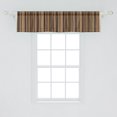 thumbnail image 2 of Ambesonne Abstract Valance Pack of 2, Vertical Color Lines, 54"X12", Pale Caramel Chocolate, 2 of 4