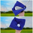 thumbnail image 3 of Unique Bargains 1 Pc Soft Golf Towel with Carabiner Clip 5.51"x5.51" Blue, 3 of 6