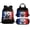 France Flag, variant on Psesaysky Graffiti Soccer Art Print Boys Backpack Set 3PCS – 17" Kids School Bag with Insulated Lunch Bag & Pencil Pouch, Casual Daypack for Teen Boys Travel