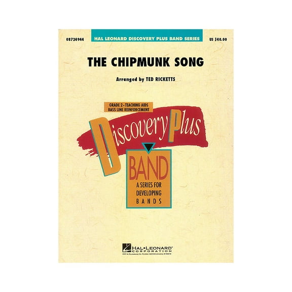 Hal Leonard The Chipmunk Song - Discovery Plus Concert Band Series Level 2 arranged by Ted Ricketts