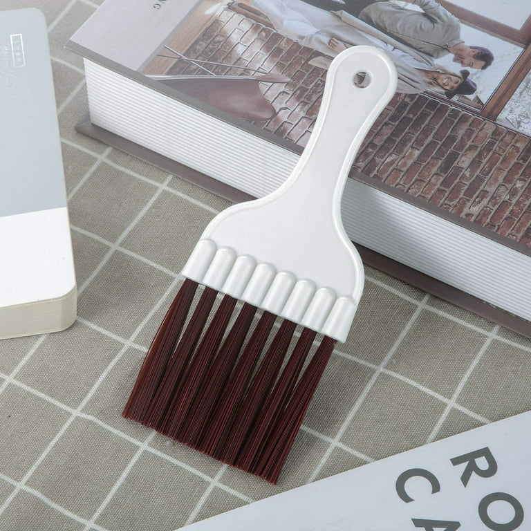 4 Packs Air Conditioner Condenser Fin Cleaning Brush Refrigerator Coil Cleaning Whisk Brush Small Plastic Whisk Brush (Brown)