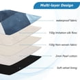 thumbnail image 3 of FORMRS 13-13.3 inch Laptop Sleeve Case Soft Carrying Quilted Computer Bag Cover, Blue Geometric, 3 of 7