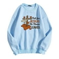 thumbnail image 4 of Arlun Womens Sweatshirts Jesus Faith Bible Verse Cute Cross Pumpkin Graphic Printed Sweatshirt Christian Long Sleeve Crewneck Trendy Religious Pullovers Tops Blue S, 4 of 4