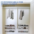 thumbnail image 6 of 2 Pack Wall Mounted Shoe Rack, 3 Tier Hanging Shoe Rack Holds 24 Pairs, 17"-30"Adjustable Heavy Duty Metal Shoe Organizer Holder with 4 Storage Hooks, Space Saving for Closet Entryway Doorway（White), 6 of 14