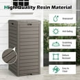 thumbnail image 6 of Costway 2 PCS 31 Gallon Outdoor Trash Can Waste Bin with Dual Lid Pull-out Drawer Backyard Coffee, 6 of 8
