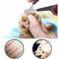 thumbnail image 3 of cortaúñas para mascotas con mango negro y rojo de 12cm, 3 of 5