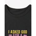 thumbnail image 4 of Sunny Days, Adorable 'I Have a Crazy Grandma' Girls' T-Shirt - Soft Cotton, Round Neck, Short Sleeve - Perfect for Spring/Summer Fun, 4 of 7
