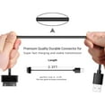thumbnail image 3 of GFDYREE Charging Sync Data Charger Cable Cord-30-Pin Compatible for Samsung Galaxy tab 2 10.1 8.9 7.7 7.0 Plus inch Tablet Adapter Charger (Black), 3 of 6