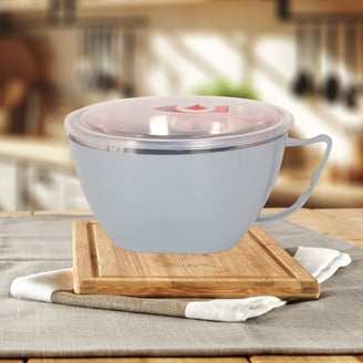 VALLENWOOD Never Soggy Cereal Bowl (2-Pack) - Divided Unbreakable Melamine Bowl To Keep Cereal Crispy