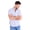 Optic White Stripe, variant on Men's Short Sleeve Buttondown Shirt