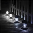 thumbnail image 2 of Ounissouiy 2 uds luz Solar al aire libre Solar Retro colgante jardín farolillos decorativos para camino Patio árbol playa Pabellón Patio Iluminación y accesorios luz blanca, 2 of 6