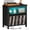 Black, variant on LELELINKY Record Player Stand with Charging Station & LED Lights, Holds 230 Albums, Turntable Cabinet for Living Room, Brown