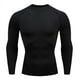 thumbnail image 1 of Ropa de fitness para hombre, manga larga, para correr, baloncesto, entrenamiento deportivo, ropa básica, camiseta, ropa ajustada, alta elasticidad, ropa de compresión de secado rápido, 1 of 5