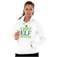 thumbnail image 4 of Xmas Chief Elf Officer Santa Helper Hoodie Sweatshirt Women Men Brisco Brands S, 4 of 6