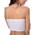 thumbnail image 2 of Dewadbow Women Plus Size Strapless Bra Bandeau Tube Removable Padded Top Stretchy, 2 of 3