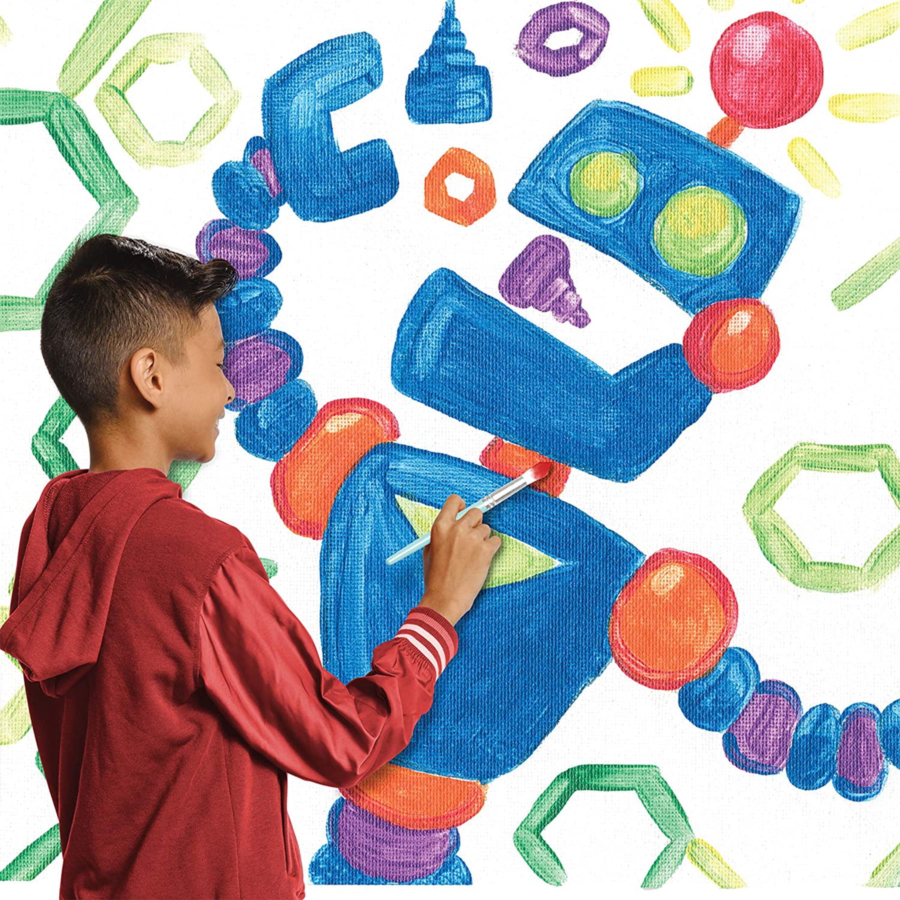 Crayola Washable Kids Paint Set & Paintbrush, 18 Count, 6 Sets